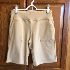 Tan fitness shorts large